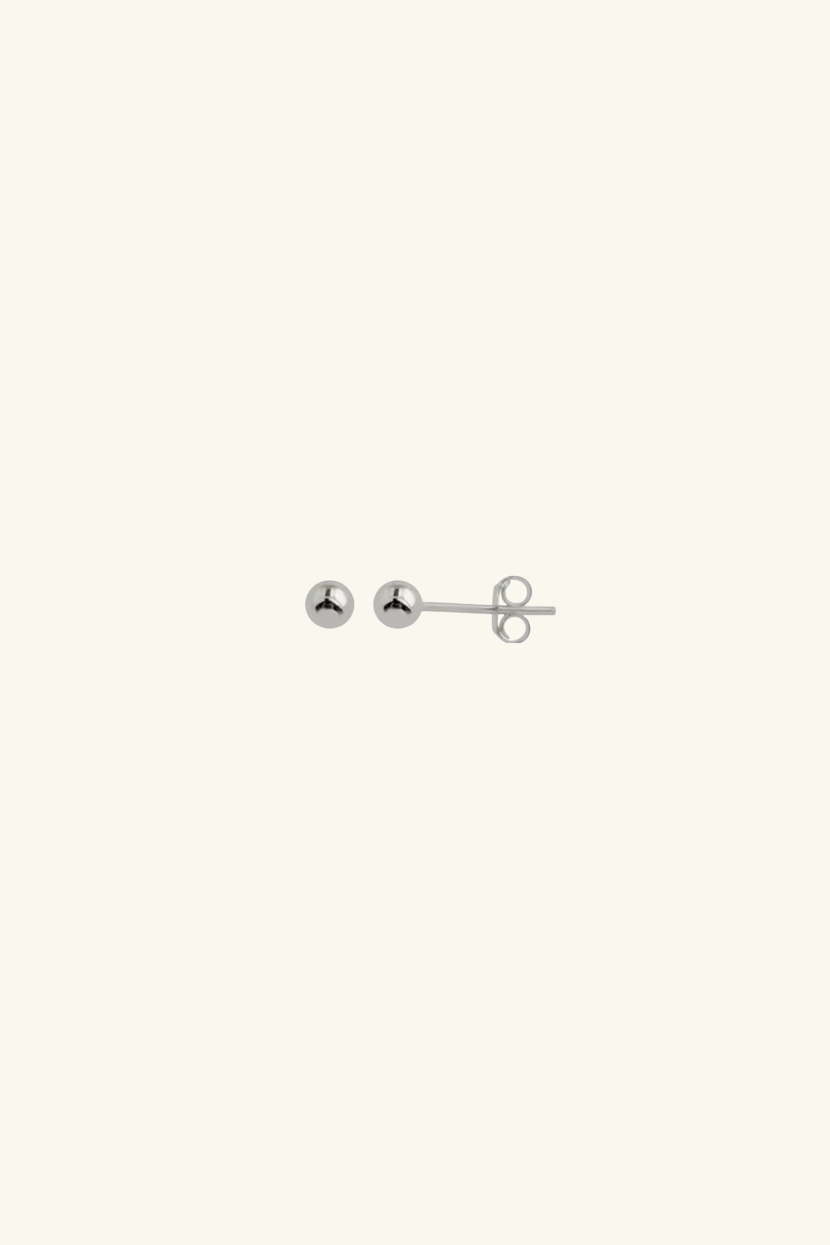 S925 Sterling Silver Plated Plain Studs