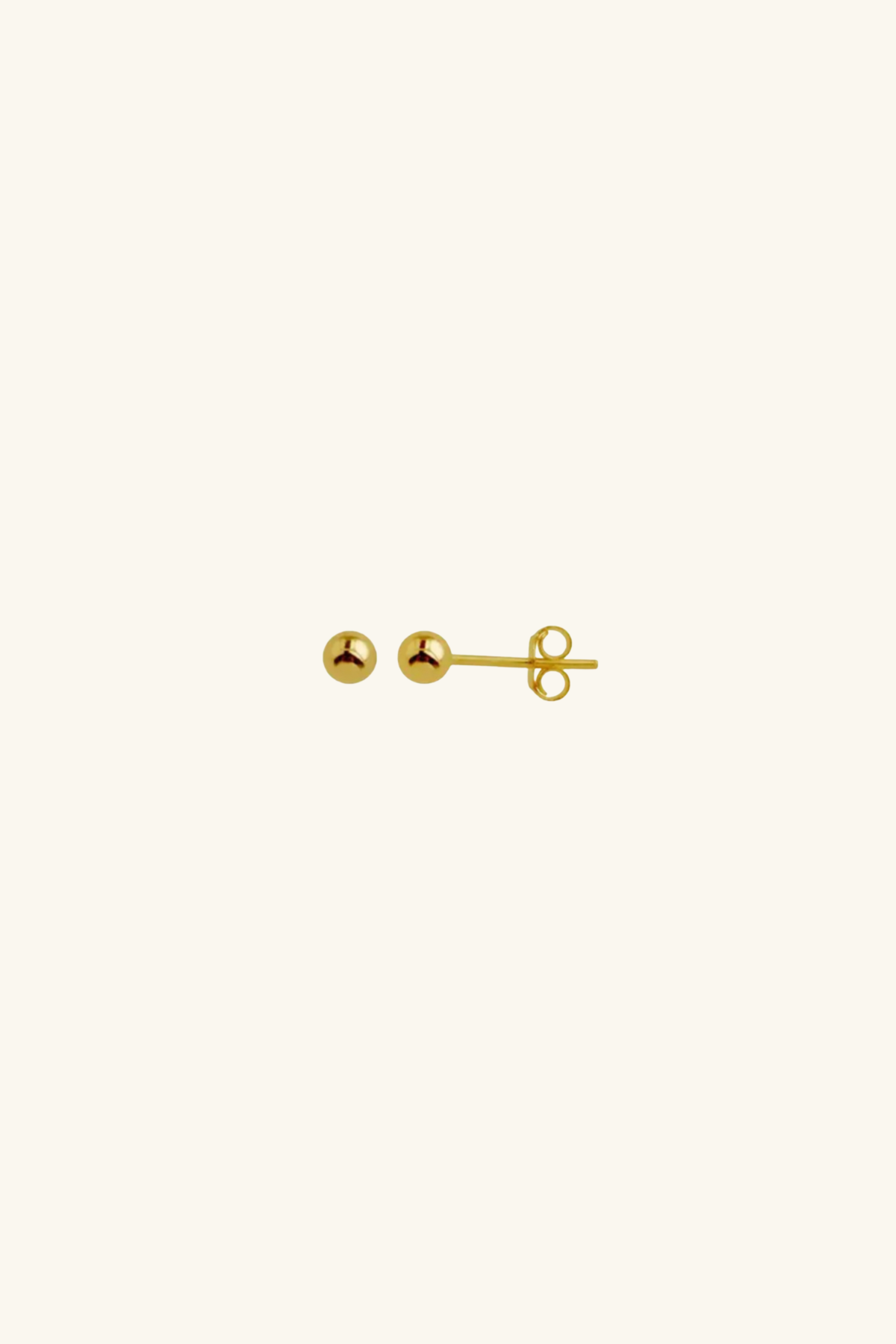 18k Gold Plated Plain Studs