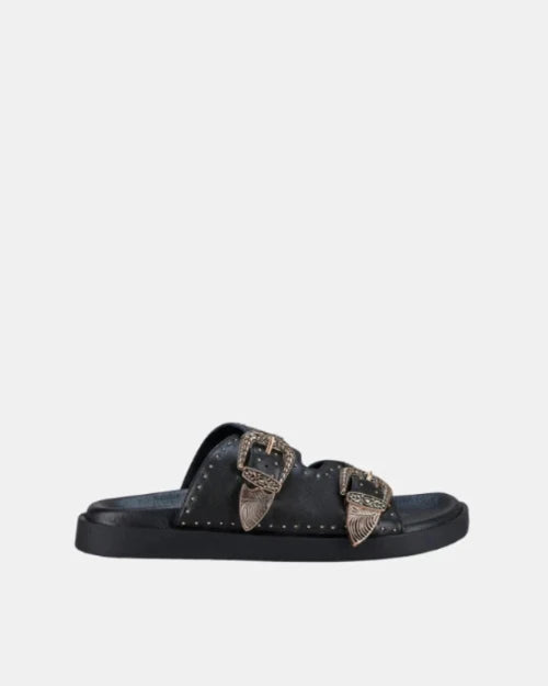 Eastwood Stud Footbed Black/Gold