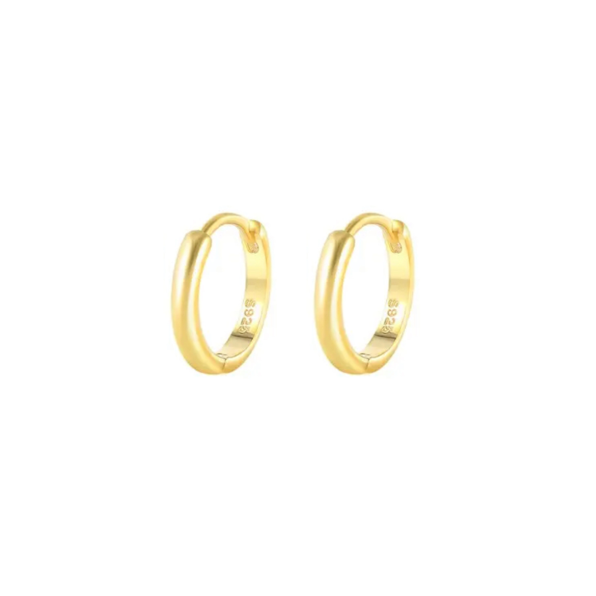 Euphoria Medium - 18k Gold Plated Huggie Earrings