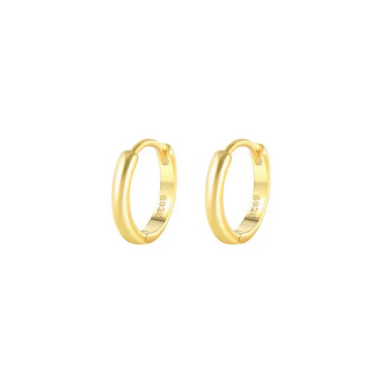 Euphoria Medium - 18k Gold Plated Huggie Earrings