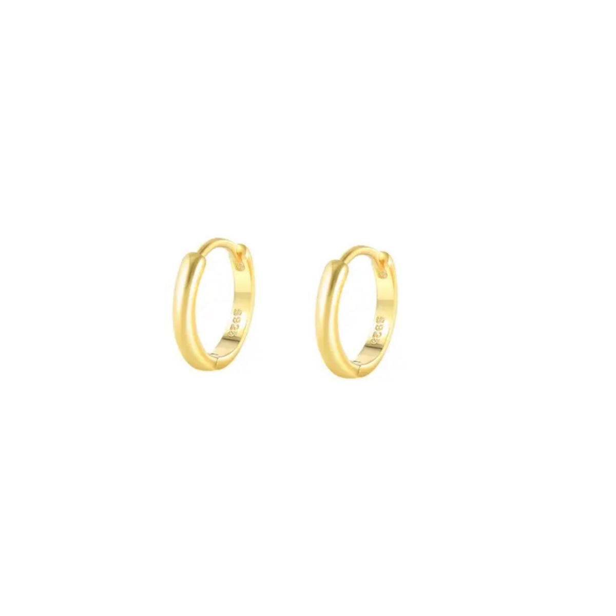 Euphoria Small - 18k Gold Plated Huggie Earrings