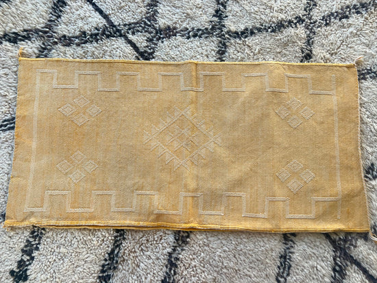 Cactus Silk Cushion approx 95 x50 - Yellow