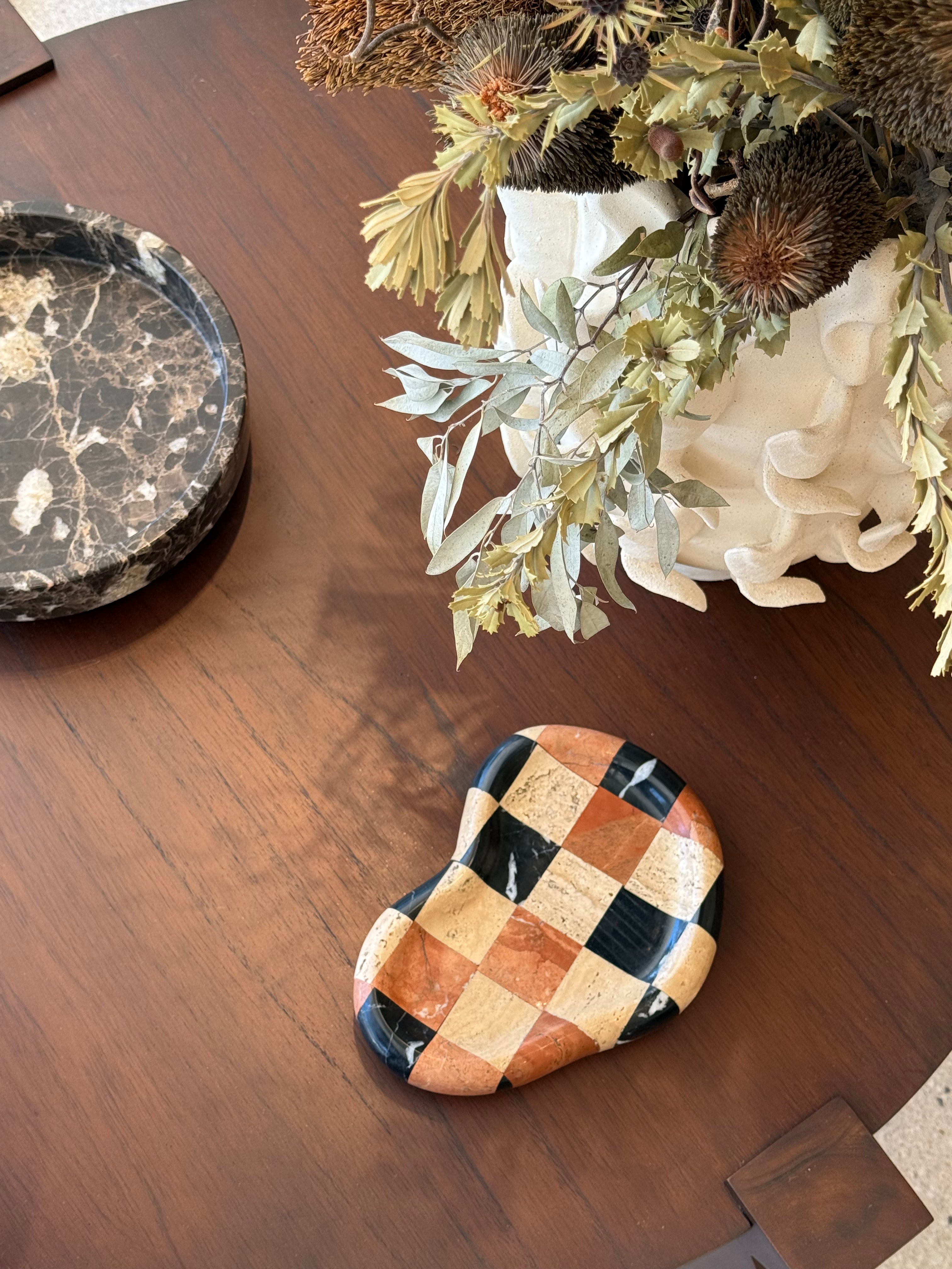 Marble Checker Display Plate - Pre order