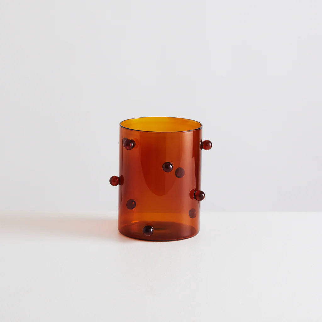 Pomponette Vase Amber
