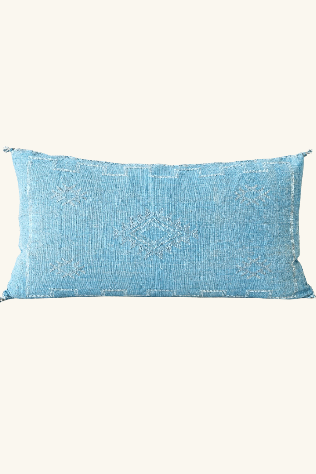 Cactus Silk Cushion 95 x50 - Turquoise