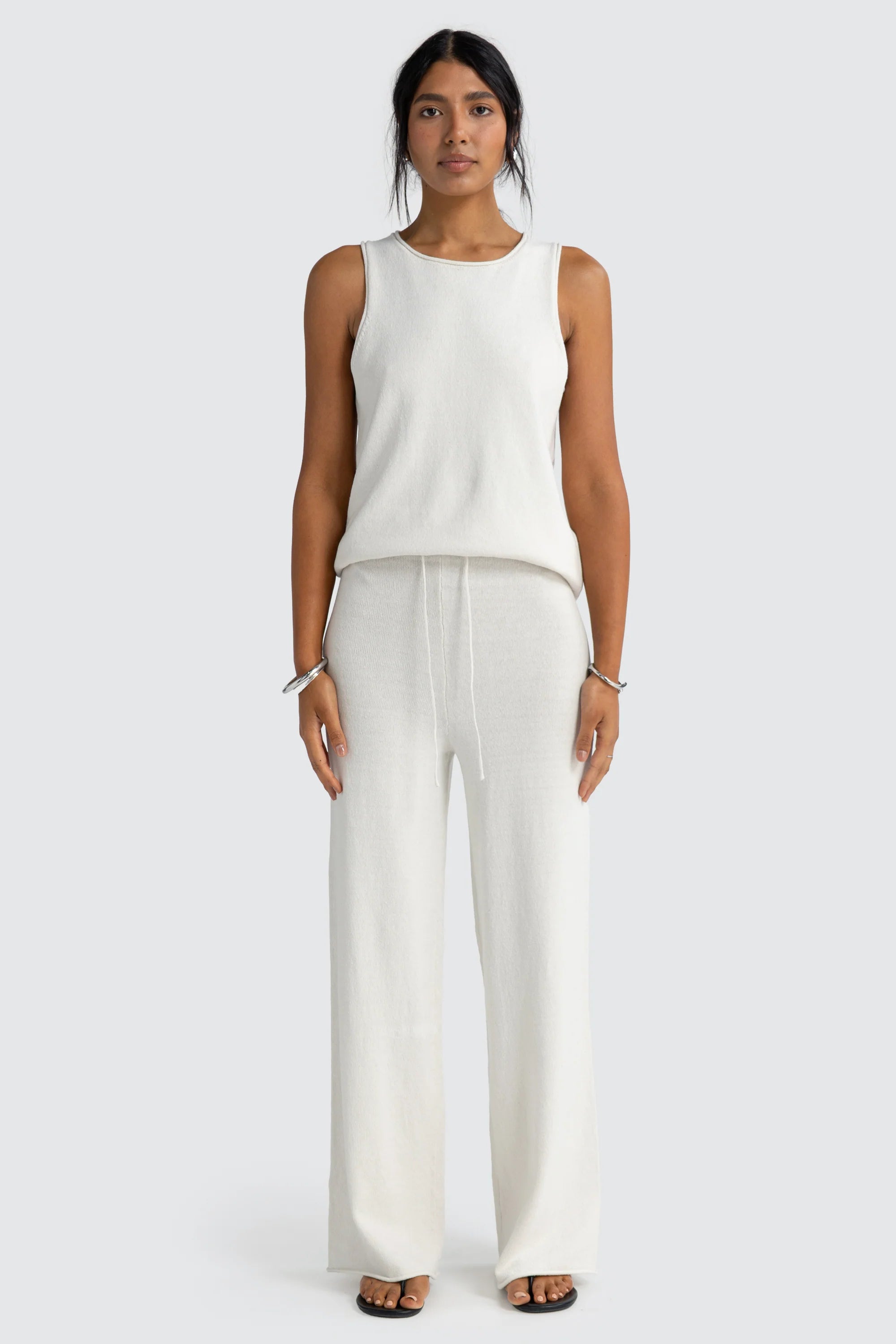 Holly Knit Pants White