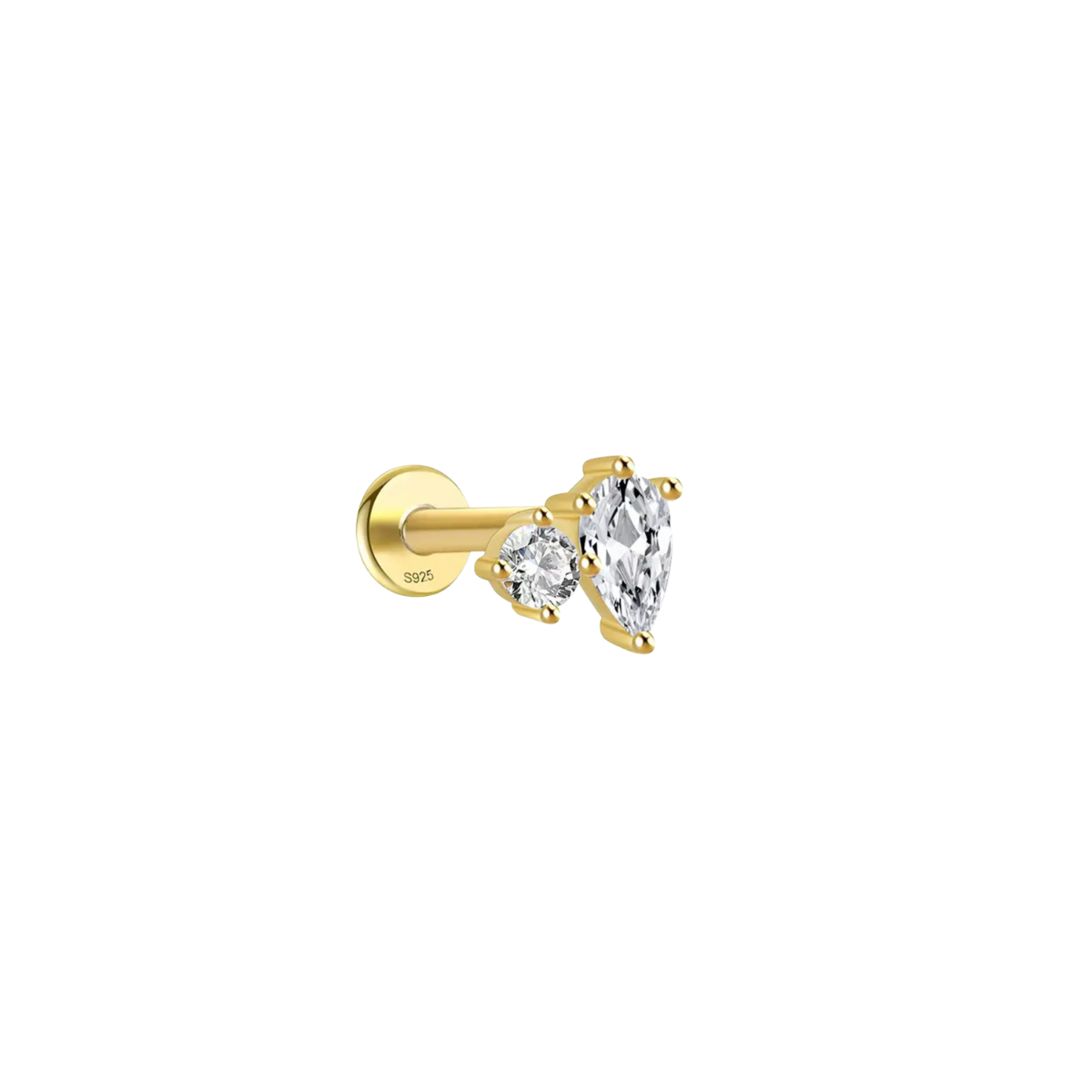 Rata 18k Gold Plated Crystal Earrings