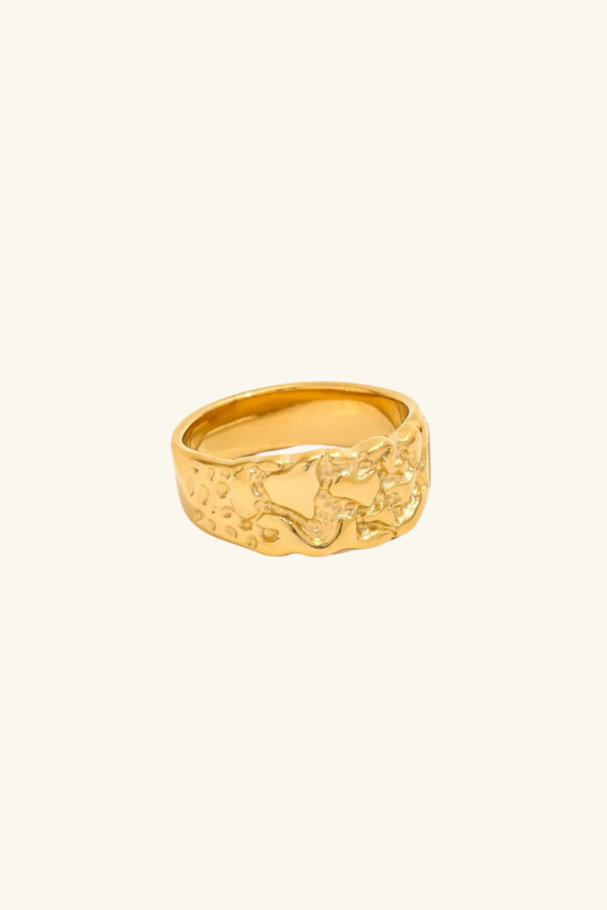 River 18k Gold Plated Ring