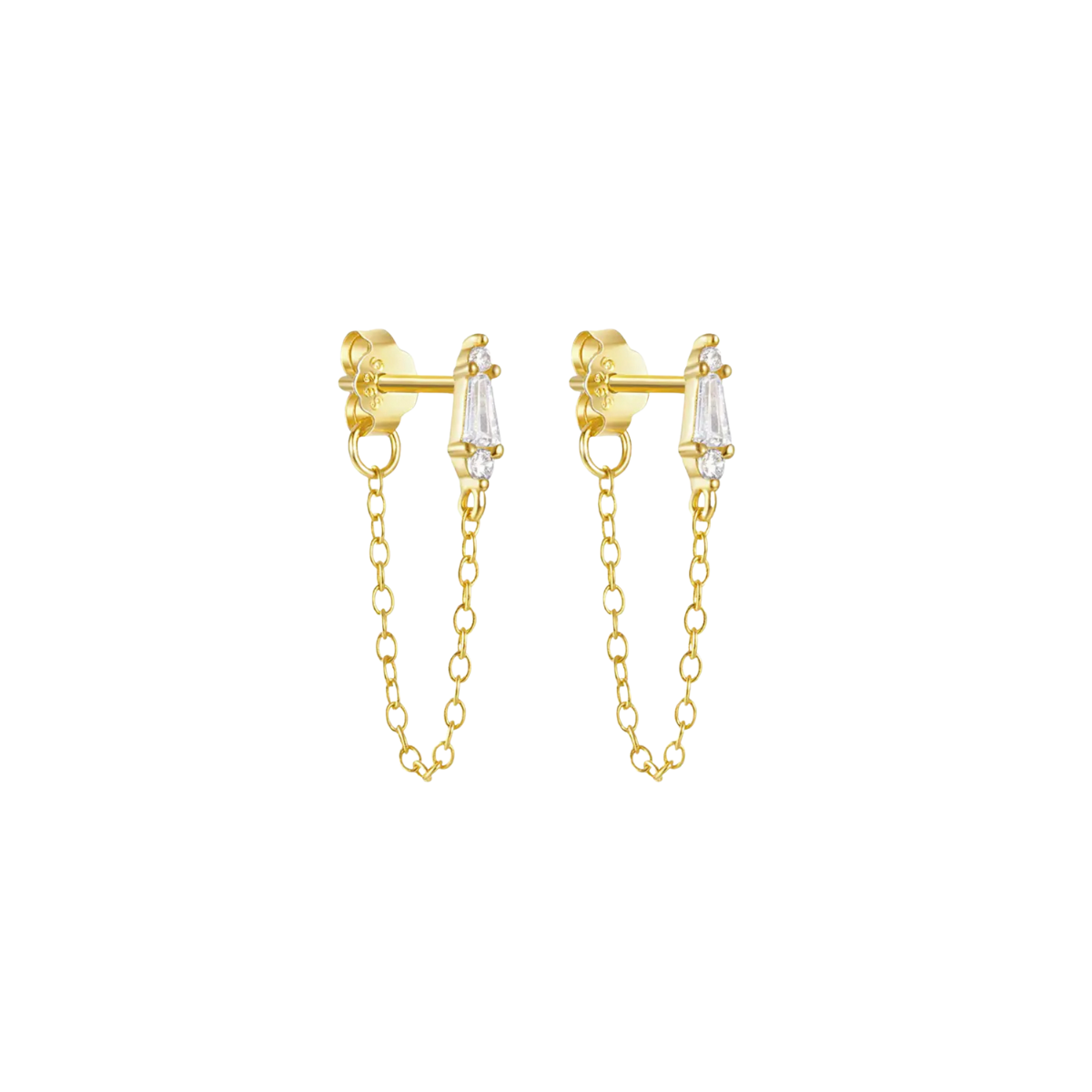 Roam 18k Gold Plated Crystal Earrings