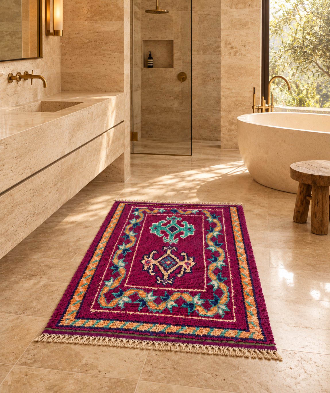 Vintage Beni M'Guild Hall Runner - 175 x 110cm