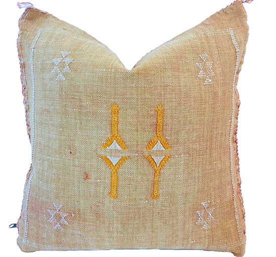 Load image into Gallery viewer, Cactus Silk Cushion 45x45 cm - PALE RUST
