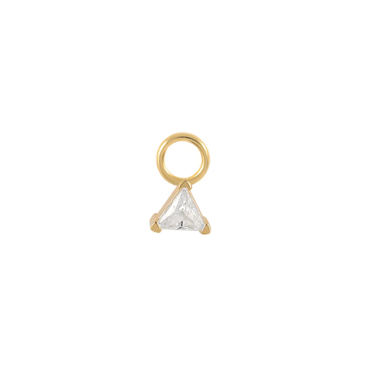 Prism 18k Gold Plated Earring Charm