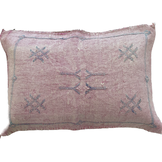 Cactus Silk Cushion 30x53cm - Pink