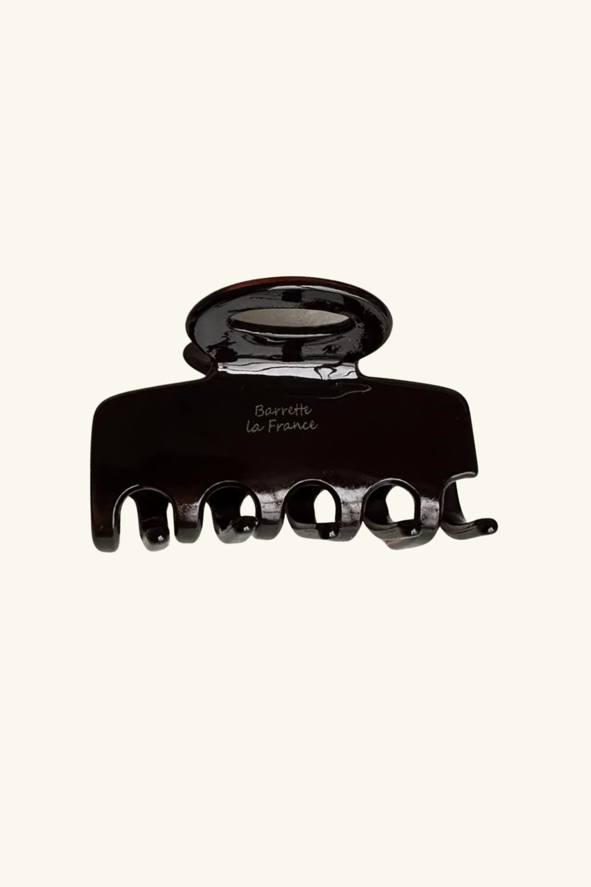 Modern Block Acetate Claw Hair Clip - Dark Brown