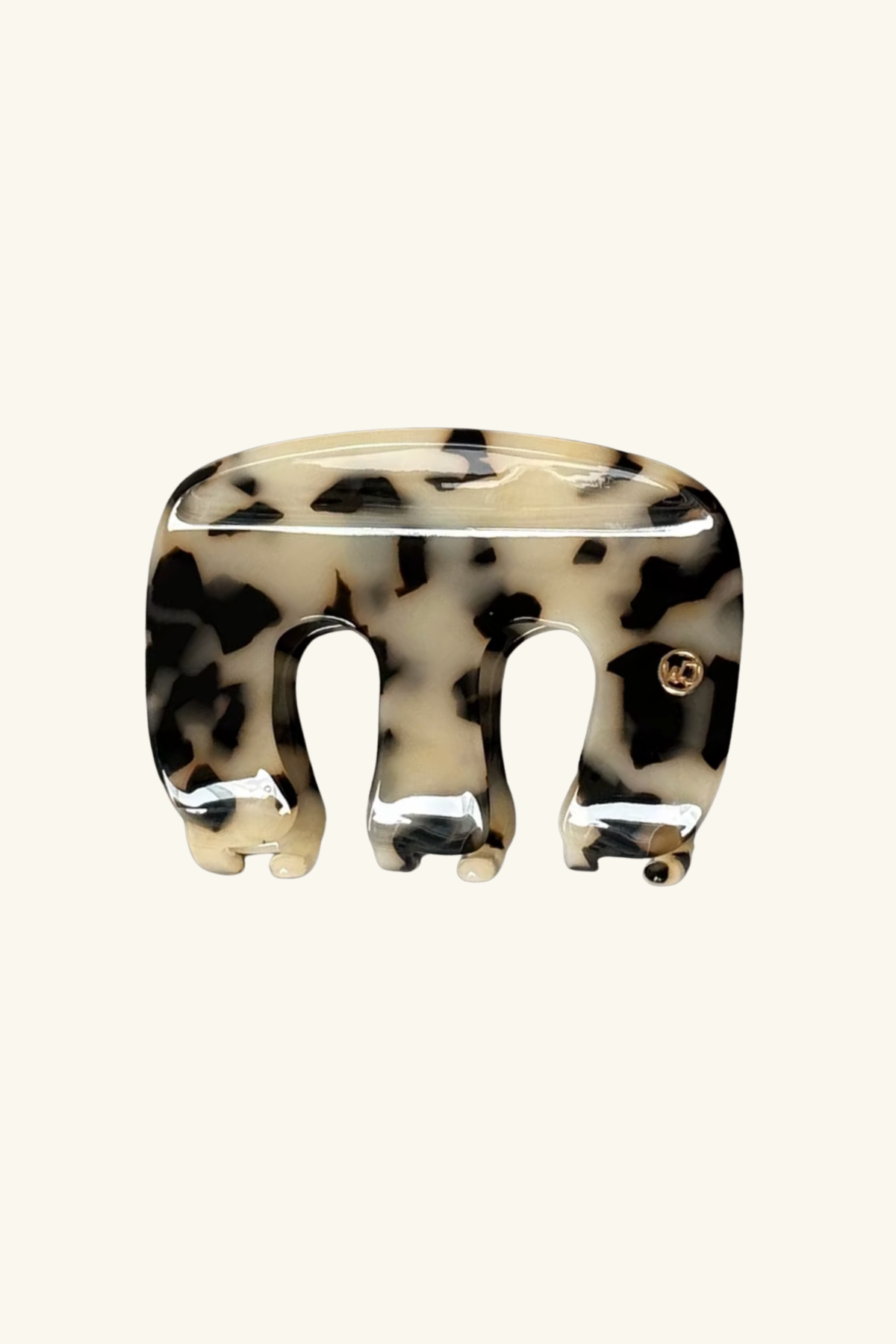 Strong Hold Acetate Claw Hair Clip - Vanilla Tort
