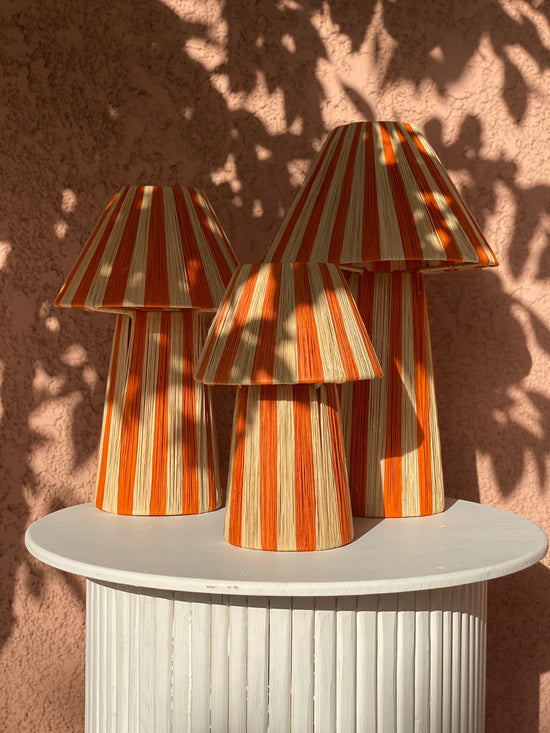 Raffia Lamp, Series 2 - Orange