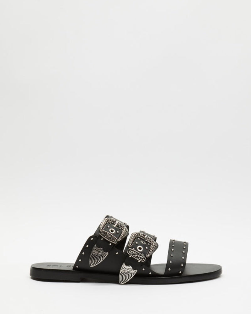 Eastwood Stud Slide Black/Silver